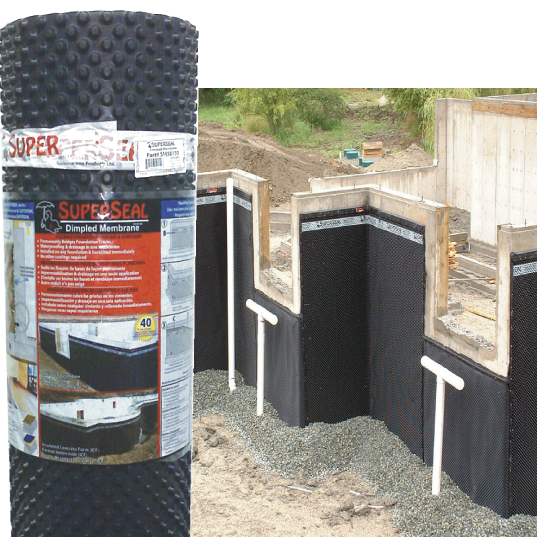 SUPERSEAL Dimpled Foundation Membrane